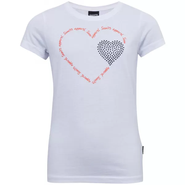  Tricou fetita cu maneca scurta SAM 73 ALAINA GT 564 ALB 