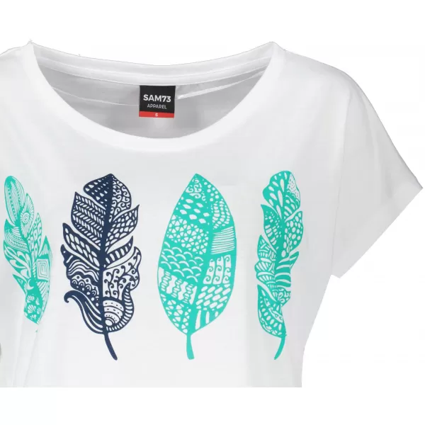  Tricou pentru femei cu mâneci scurte SAM 73 PENELOPE WT 861 ALB 