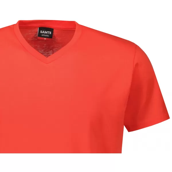  Tricou bărbătesc cu mâneci scurte SAM 73 LEONARD MT 793 ROŞU 