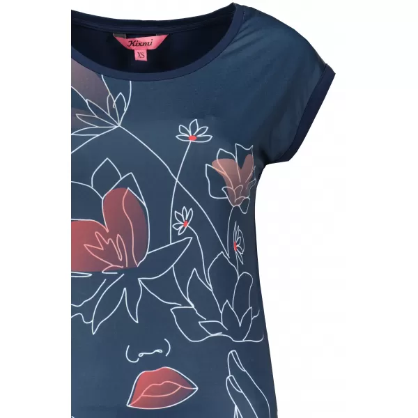  Tricou pentru femei KIXMI NALINI ALBASTRU INCHIS 