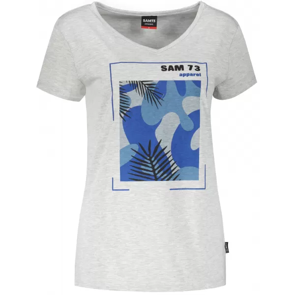  Tricou dama cu maneca scurta SAM 73 ILDA WT 855 GRI DESCHIS 