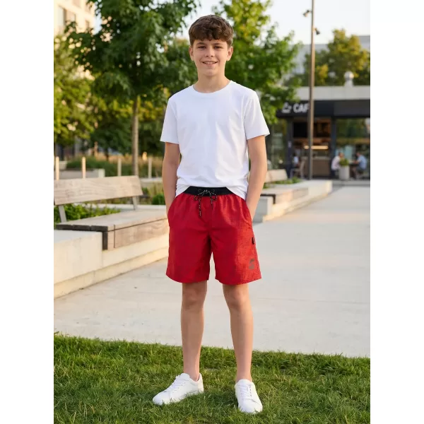  Pantaloni scurți de înot pentru băieți SAM 73 DOMINIC BS 540 ROŞU 