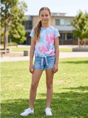Tricou fetita cu maneca scurta SAM 73 REGINA GT 560 COLORAT