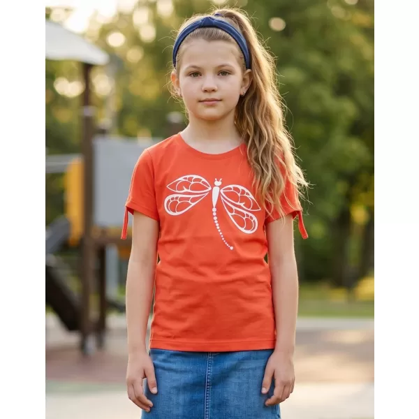  Tricou fetita cu maneca scurta SAM 73 RAELYN GT 567 PORTOCALE 