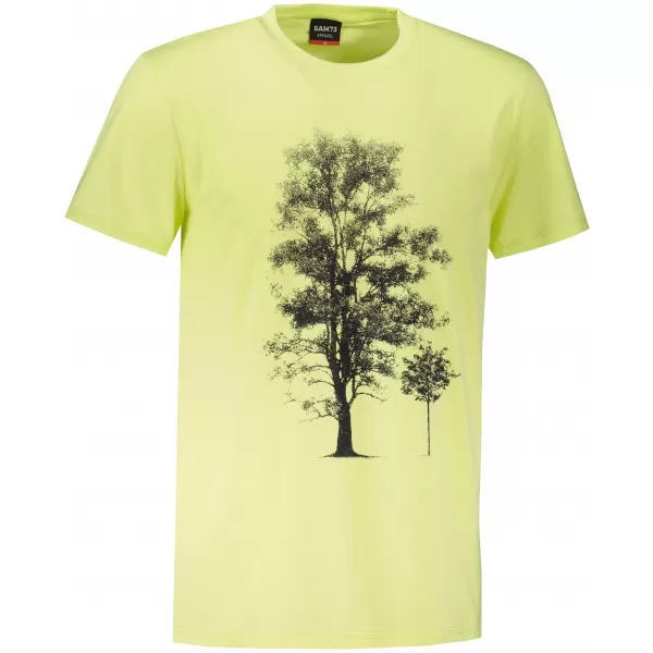  Tricou bărbătesc cu mâneci scurte SAM 73 JAMES MT 790 GALBEN DESCHIS 