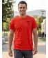 Tricou bărbătesc cu mâneci scurte SAM 73 TERENCE MT 797 ROŞU