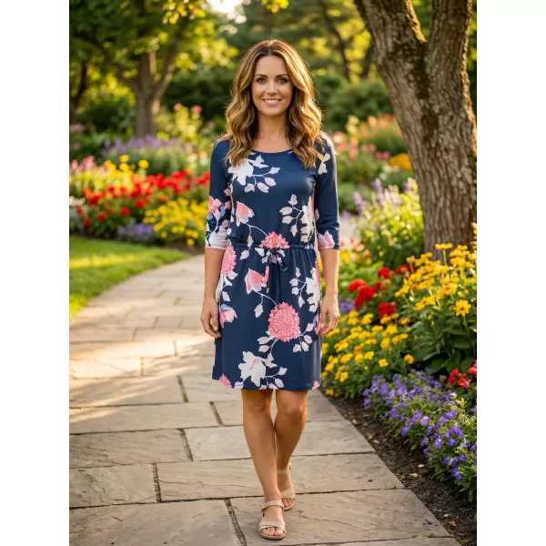  Rochie KIXMI NYDIA ALBASTRU INCHIS 