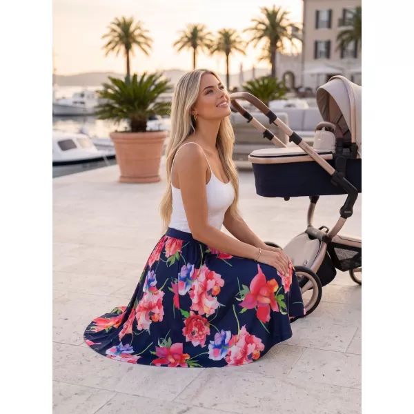  Fusta de dama KIXMI NATALY ALBASTRU INCHIS 