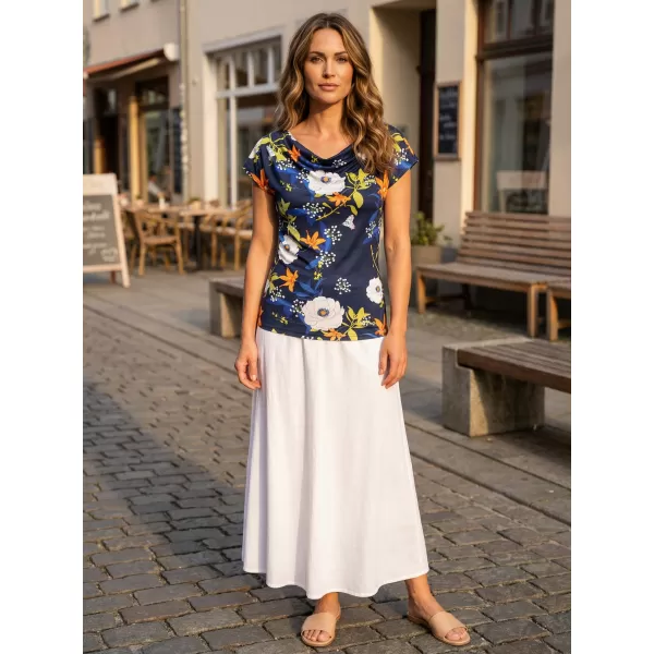  Tricou pentru femei KIXMI NANCY ALBASTRU INCHIS 