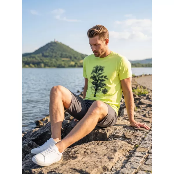  Tricou bărbătesc cu mâneci scurte SAM 73 JAMES MT 790 GALBEN DESCHIS 