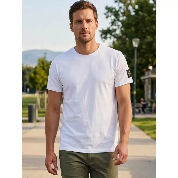  Tricou bărbătesc cu mâneci scurte SAM 73 FREDDIE MT 791 ALB 