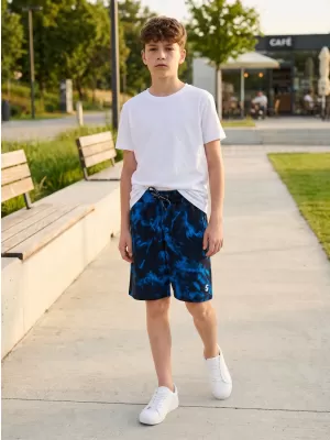 Pantaloni scurți pentru băieți SAM 73 GRAHAM BS 537 ALBASTRU