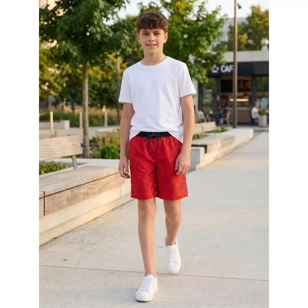  Pantaloni scurți de înot pentru băieți SAM 73 DOMINIC BS 540 ROŞU 