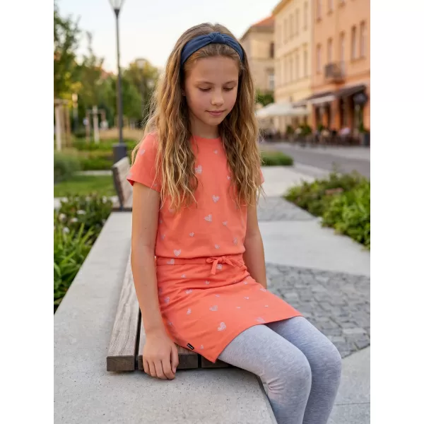  Rochie de fetiță SAM 73 WELO GZ 538 PORTOCALIU DESCHIS 