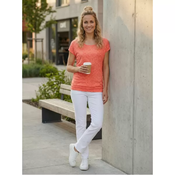  Tricou dama cu maneca scurta SAM 73 CINDY WT 859 PORTOCALIU DESCHIS 