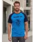 Tricou bărbătesc cu mâneci scurte SAM 73 JORDAN MT 805 ALBASTRU STRĂLUCITOR