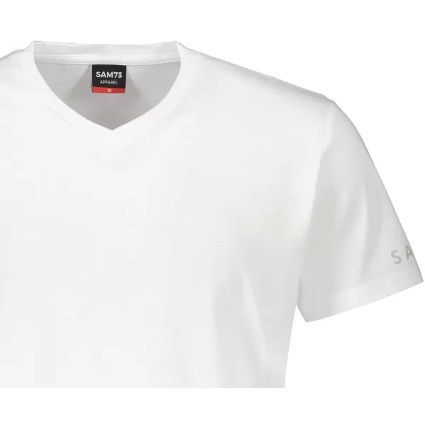  Tricou bărbătesc cu mâneci scurte SAM 73 LEONARD MT 793 ALB 