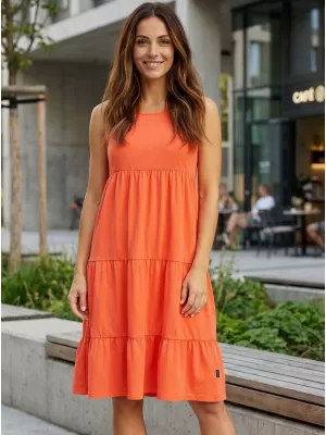 Rochie SAM 73 CHANTAL WZ 810 PORTOCALIU DESCHIS