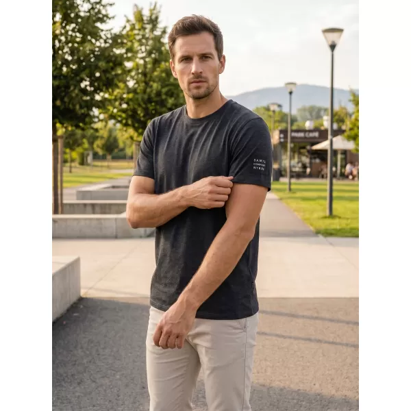  Tricou pentru bărbați cu mâneci scurte SAM 73 FREDDIE MT 791 NEGRU 