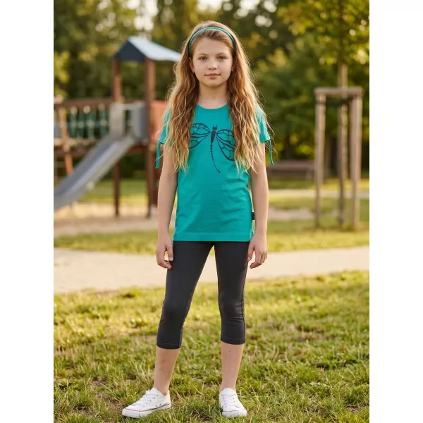  Tricou fetita cu maneca scurta SAM 73 RAELYN GT 567 TURCOAZ 