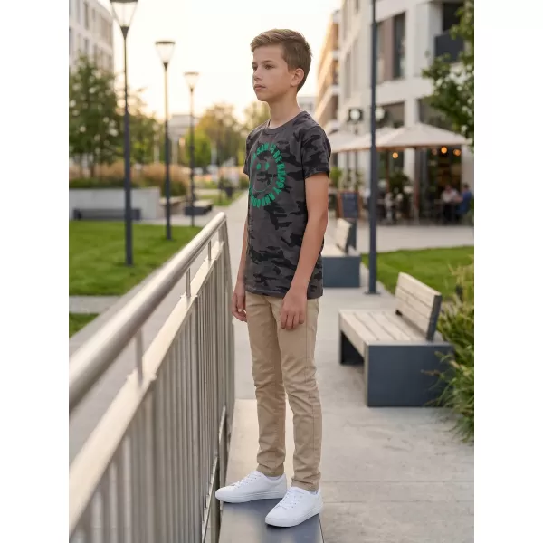  Tricou băiat cu mâneci scurte SAM 73 KELVIN BT 560 NEGRU 