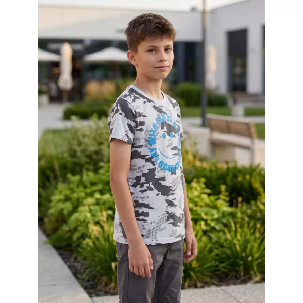  Tricou băiat cu mâneci scurte SAM 73 KELVIN BT 560 ALB 