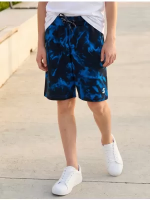 Pantaloni scurți pentru băieți SAM 73 GRAHAM BS 537 ALBASTRU