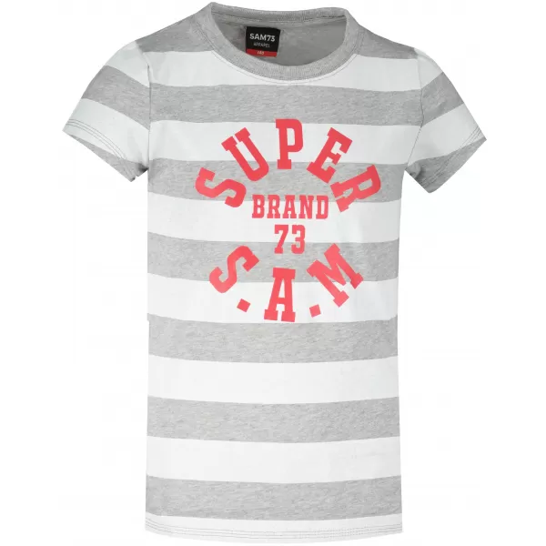  Tricou fetita cu maneca scurta SAM 73 SIOBHAN GT 561 GRI DESCHIS 