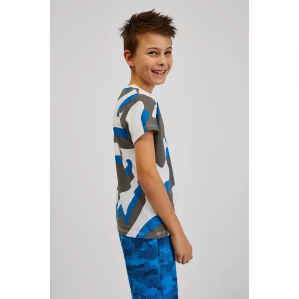  Tricou băiat cu mâneci scurte SAM 73 OSCAR BT 555 ALBASTRU STRĂLUCITOR 