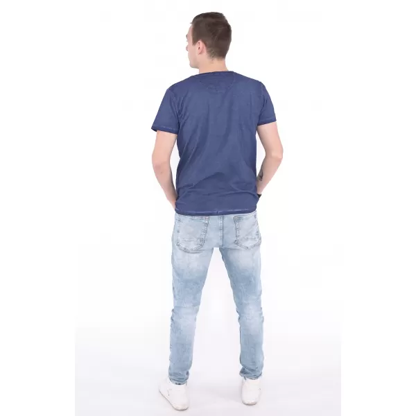  Tricou pentru bărbați KIXMI NIREL ALBASTRU INCHIS 