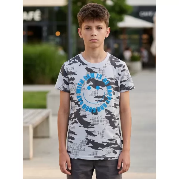  Tricou băiat cu mâneci scurte SAM 73 KELVIN BT 560 ALB 