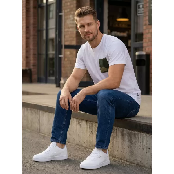  Tricou bărbătesc cu mâneci scurte SAM 73 SEAN MT 796 ALB 
