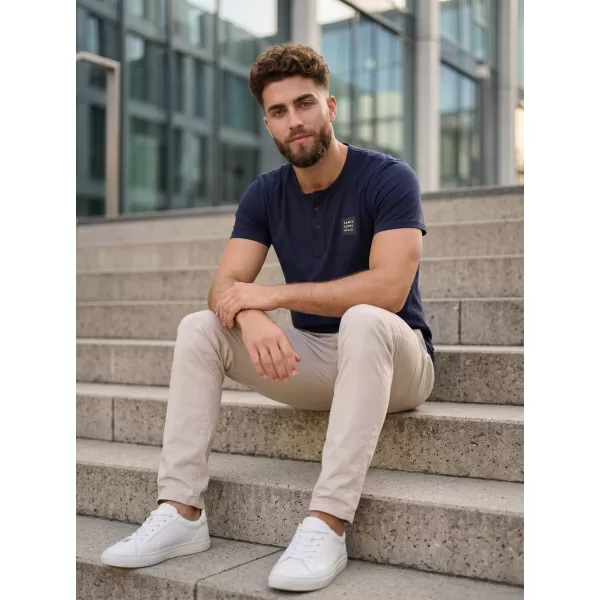  Tricou bărbătesc cu mâneci scurte SAM 73 GIDEON MT 804 ALBASTRU ÎNCHIS 