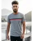 Tricou bărbătesc cu mâneci scurte SAM 73 LARRY MT 803 GRI