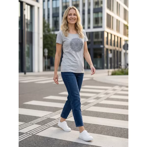  Tricou pentru femei cu mâneci scurte SAM 73 DEBORAH WT 845 GRI DESCHIS 