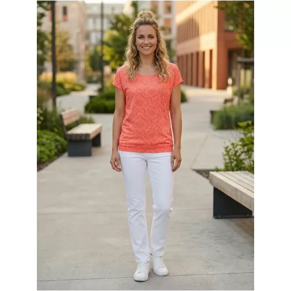  Tricou dama cu maneca scurta SAM 73 CINDY WT 859 PORTOCALIU DESCHIS 