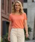 Tricou dama cu maneca scurta SAM 73 FELICIA WT 854 PORTOCALIU DESCHIS