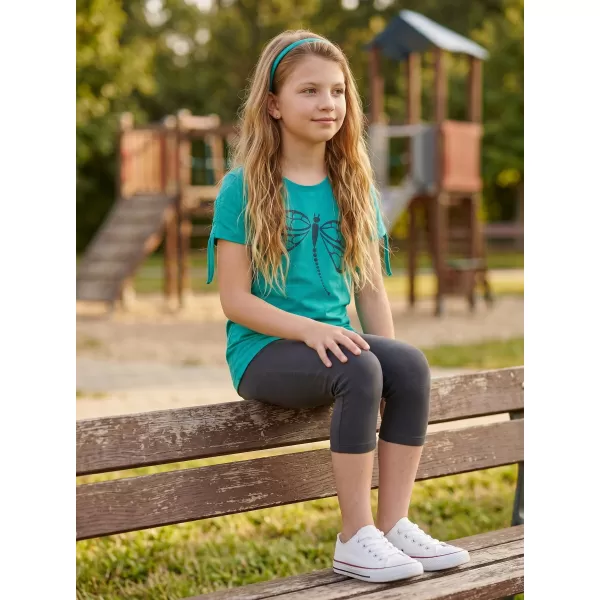  Tricou fetita cu maneca scurta SAM 73 RAELYN GT 567 TURCOAZ 