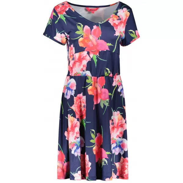  Rochie KIXMI NOLLIE ALBASTRU INCHIS 