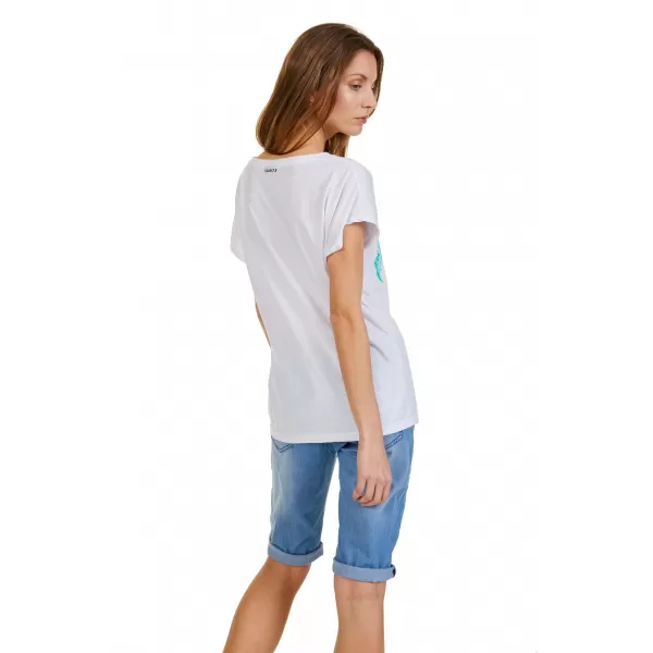  Tricou pentru femei cu mâneci scurte SAM 73 PENELOPE WT 861 ALB 