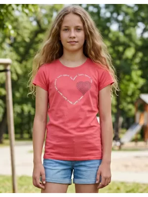 Tricou fetita cu maneca scurta SAM 73 ALAINA GT 564 ROZ APRINS