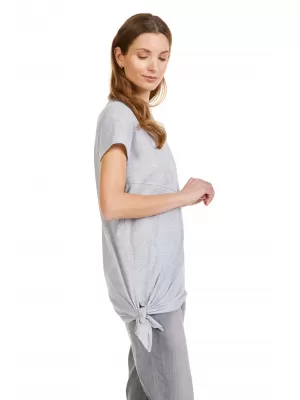 Tricou dama cu maneca scurta SAM 73 DOREEN WT 860 GRI DESCHIS
