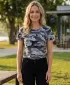 Tricou pentru femei cu mâneci scurte SAM 73 NORA WT 849 NEGRU