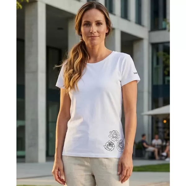  Tricou dama cu maneca scurta SAM 73 BETHANY WT 846 ALB 