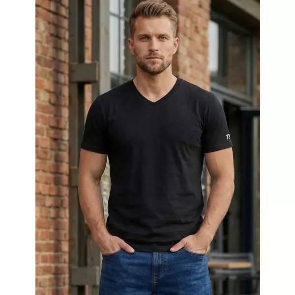  Tricou bărbătesc cu mâneci scurte SAM 73 LEONARD MT 793 NEGRU 