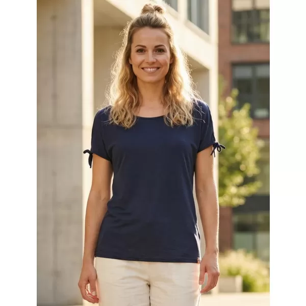  Tricou dama cu maneca scurta SAM 73 FELICIA WT 854 ALBASTRU ÎNCHIS 