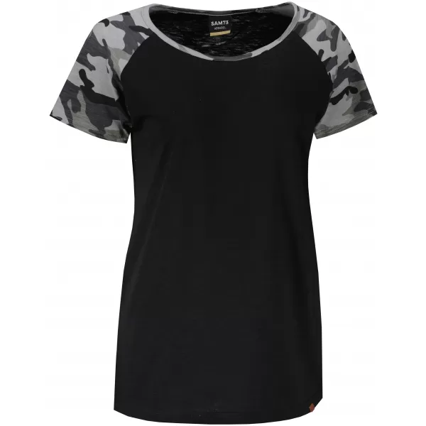  Tricou pentru femei cu mâneci scurte SAM 73 ROSE WT 850 NEGRU 