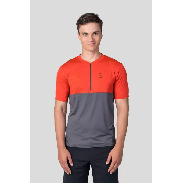  Tricou pentru bărbați HANNAH SANVI ROȘII CHERRY MEL/ASFALT 