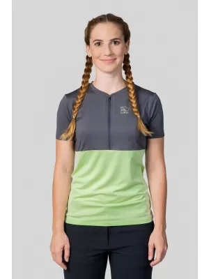 Tricou de damă HANNAH BERRY ASFALT/VERDE PARADIS MEL