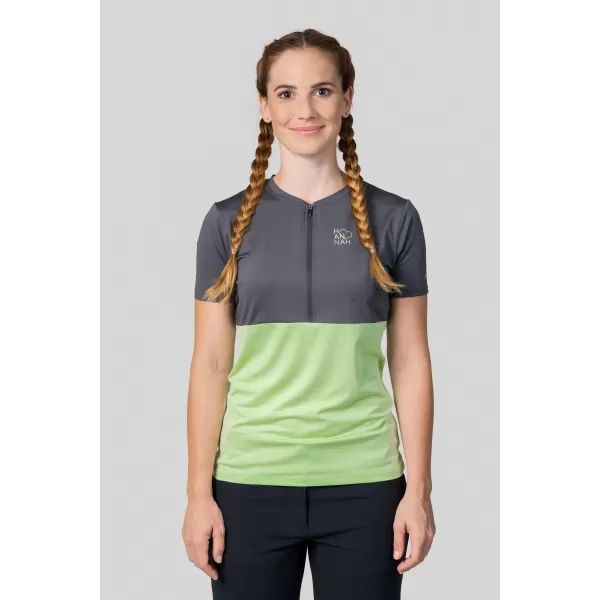 Tricou de damă HANNAH BERRY ASFALT/VERDE PARADIS MEL 
